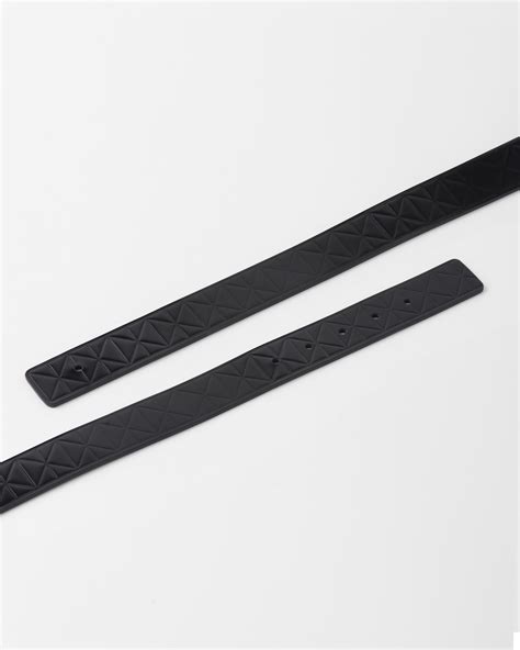 Black Brushed Leather Belt Strap 